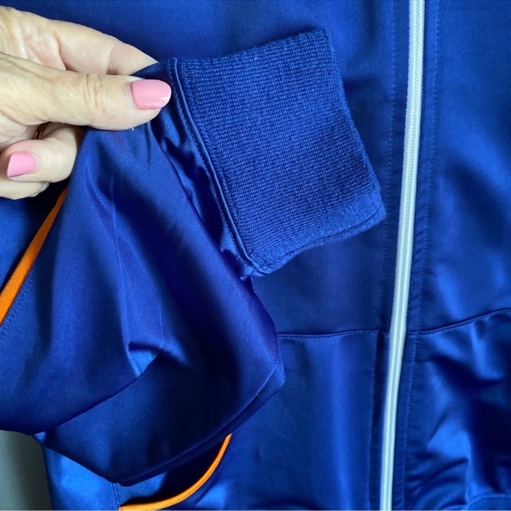 Gloria Vanderbilt Royal Blue and Orange Zipped Front Sport Jacket size Large - Picture 2 of 7